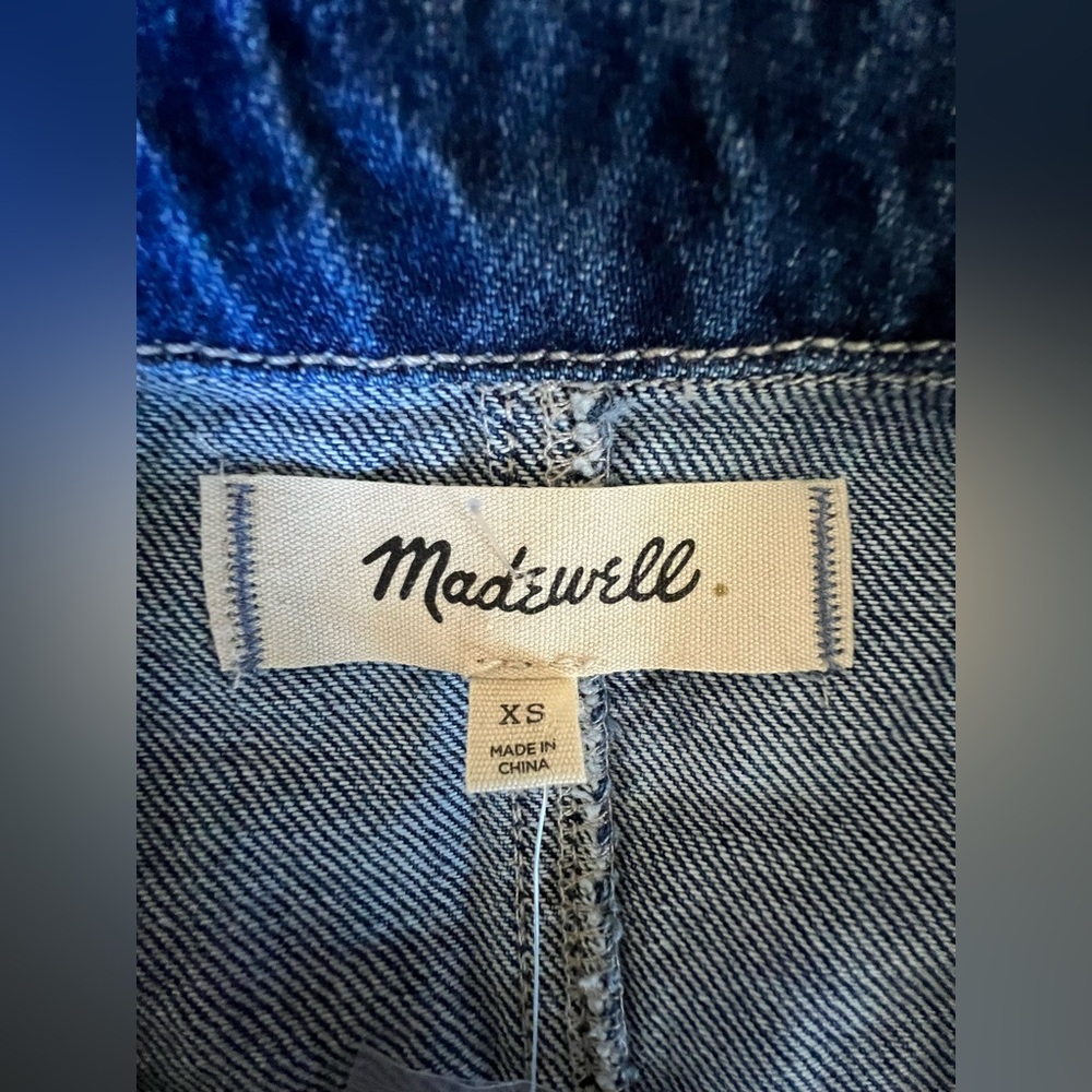 NWT Madewell Utility Coveralls Blue Denim - Picture 13 of 14